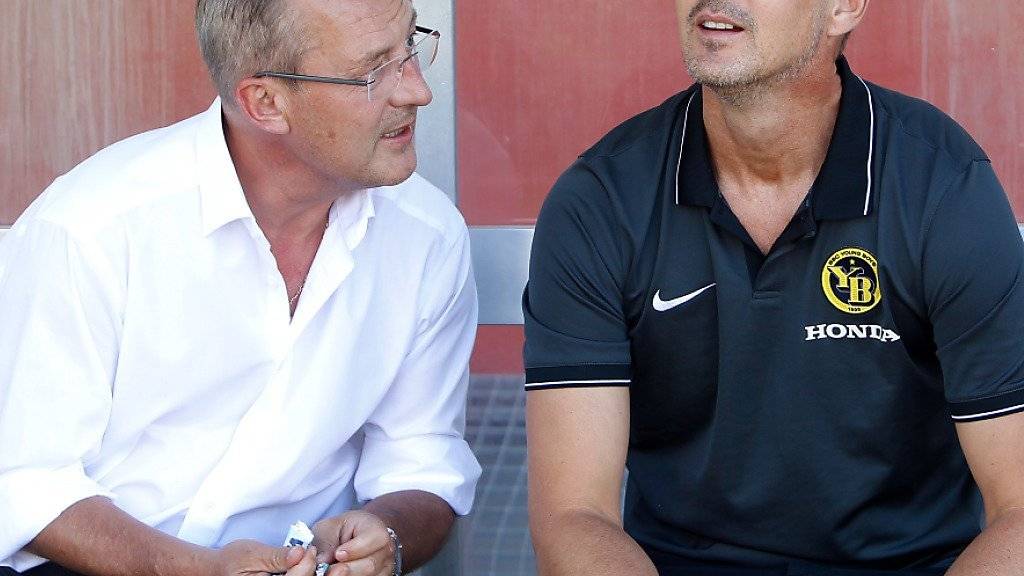 Fredy Bickel (links) und Adi Hütter träumen von der Champions-League-Gruppenphase mit YB