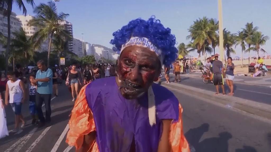 Zombie-Walk in Rio de Janeiro