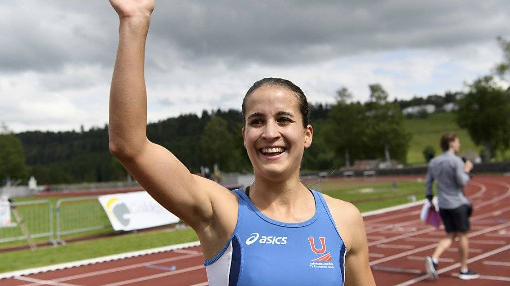 Hürdenläuferin Petra Fontanive freut sich darüber, dass sie die Reise an die Olympischen Spiele planen kann