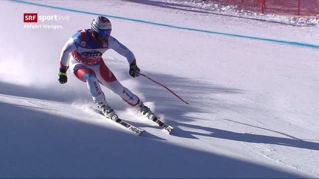 Wengen: Feuz haarscharf auf Platz 2 verdrängt