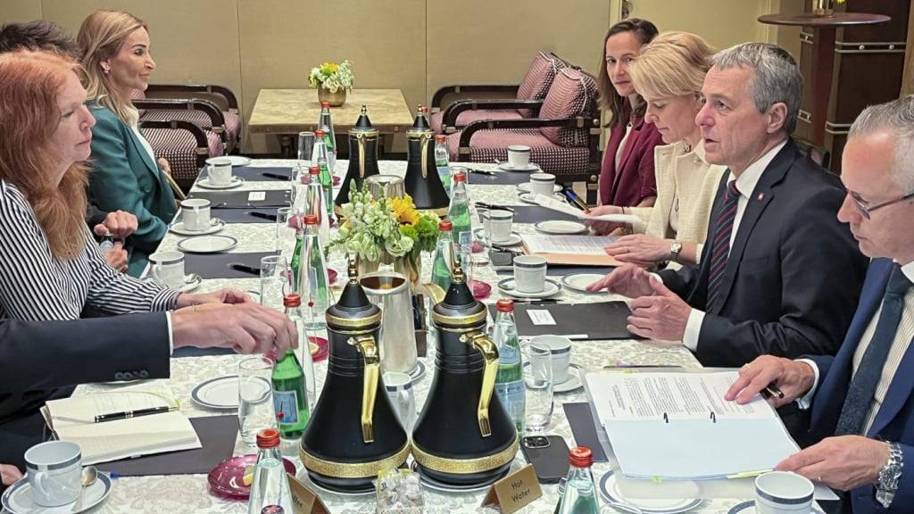 Bundesrat Ignazio Cassis traf sich in Jerusalem mit mehreren Verantwortlichen für humanitäre Hilfe, bevor er am Mittwoch mit den israelischen Behörden zusammentraf.