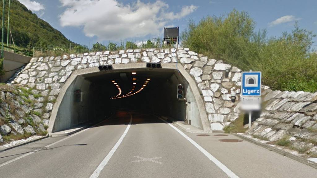 Der westliche Eingang des Ligerztunnels.