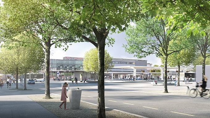 So soll der neue Bahnhof in Wil aussehen