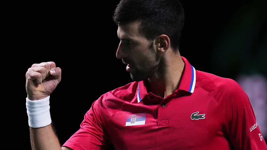 Auch im Davis Cup wieder unantastbar: Novak Djokovic zieht mit Serbien in die Halbfinals ein