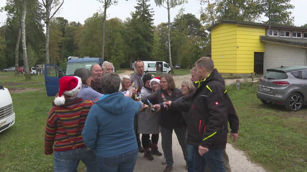 Emotionaler Abschied für Camping-Freunde