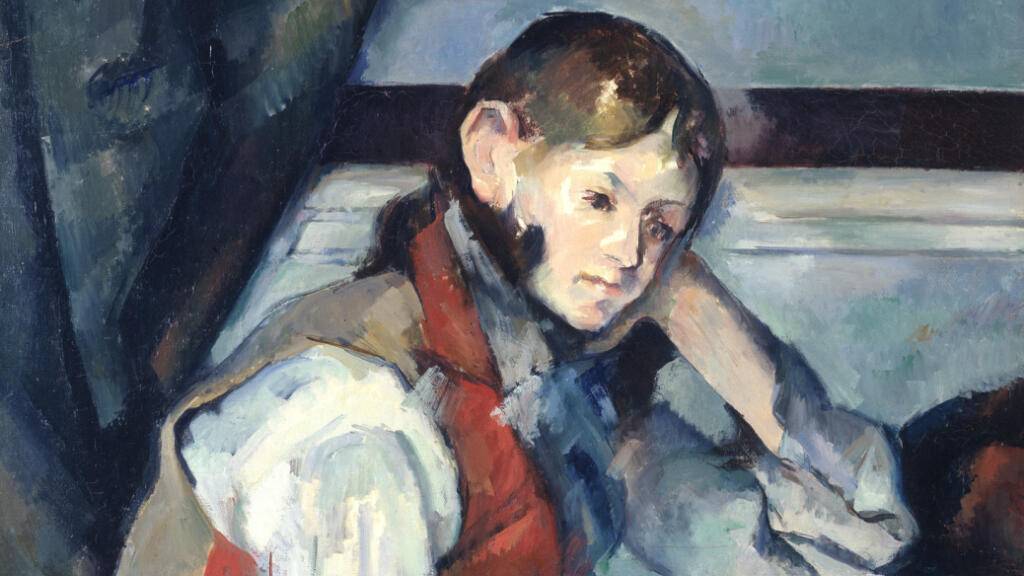 «Der Knabe mit der roten Weste» (1888/90) von Paul Cézanne gilt als Aushängeschild der Sammlung Bührle. Diese selbst hat sich zur Herkunft bisher bedeckt gehalten. Hacker sprechen nun Klartext - über den QR-Code, der dem Werk in der Ausstellung im Kunsthaus Zürich beigestellt ist.