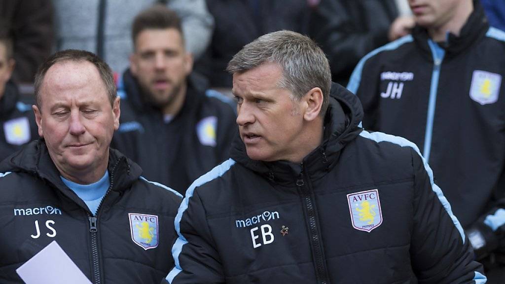 Steigt mit Aston Villa aus der Premier League ab: Interimscoach Eric Black