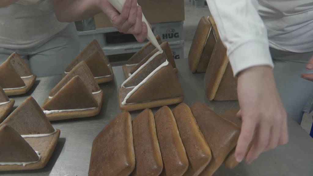 Lebkuchen-Häuschen: Vorbereitungen in der Hug-Bäckerei