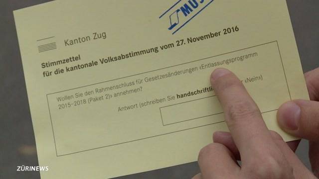 Schreibfehler sabotieren Abstimmung in Zug