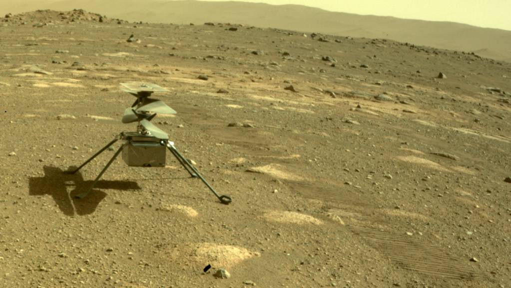 Der Hubschrauber «Ingenuity» der US-Raumfahrtbehörde Nasa auf dem Mars.
