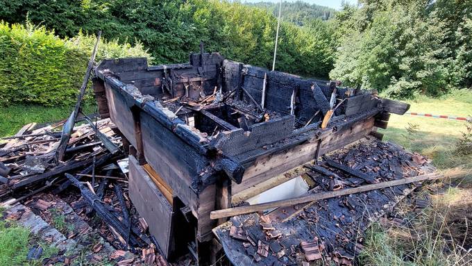 Trophäen-Speicher des TV Oberwangen liegt in Schutt und Asche