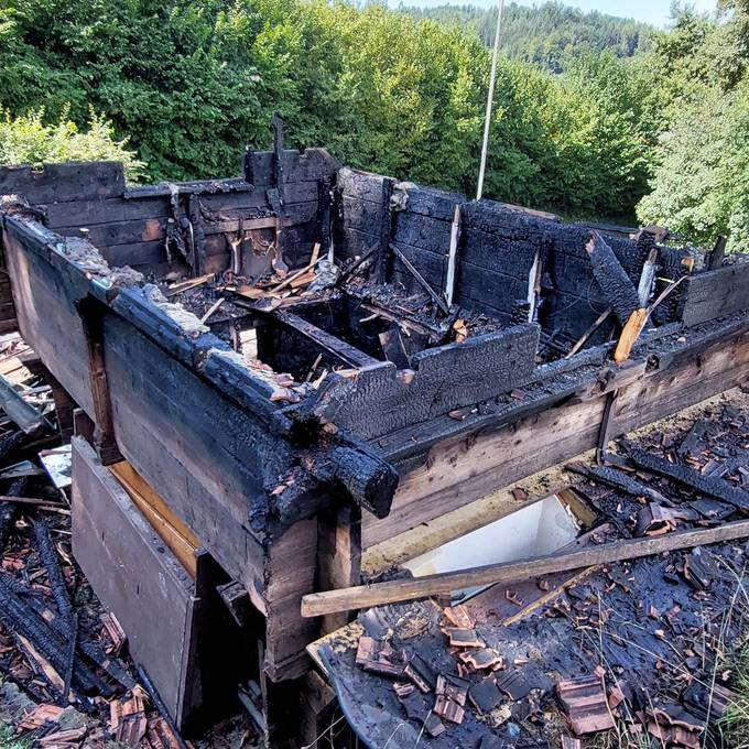 Trophäen-Speicher des TV Oberwangen liegt in Schutt und Asche