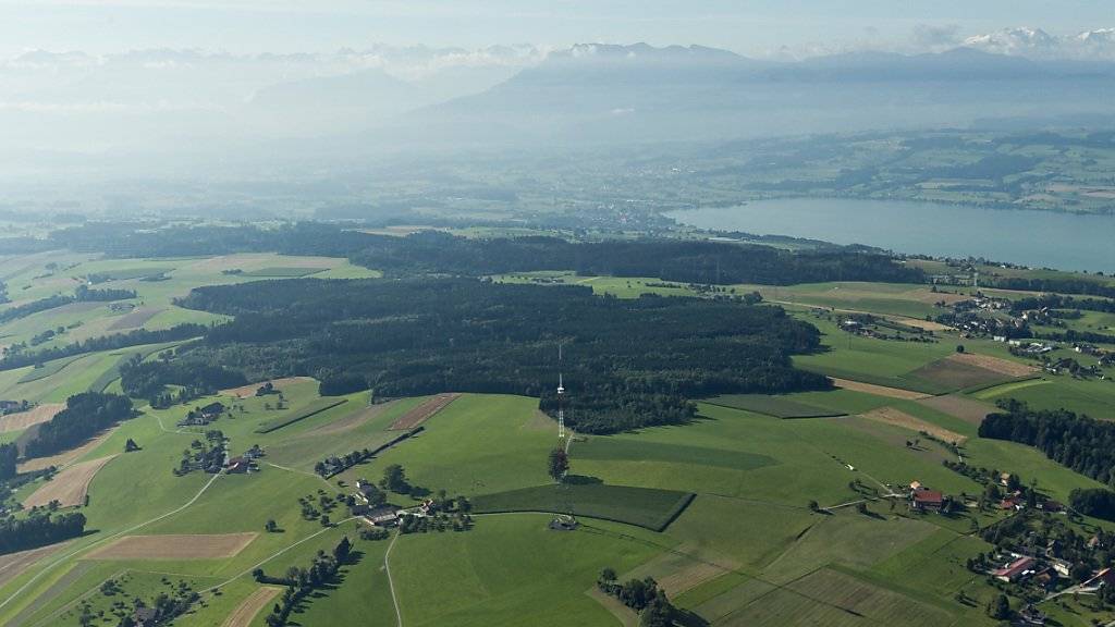 Der ehemalige Landessender Beromünster ist dank seiner Höhe und seinem exponierten Standort auf dem Blosenberg für die Luftmessung ideal. (Archivbild)