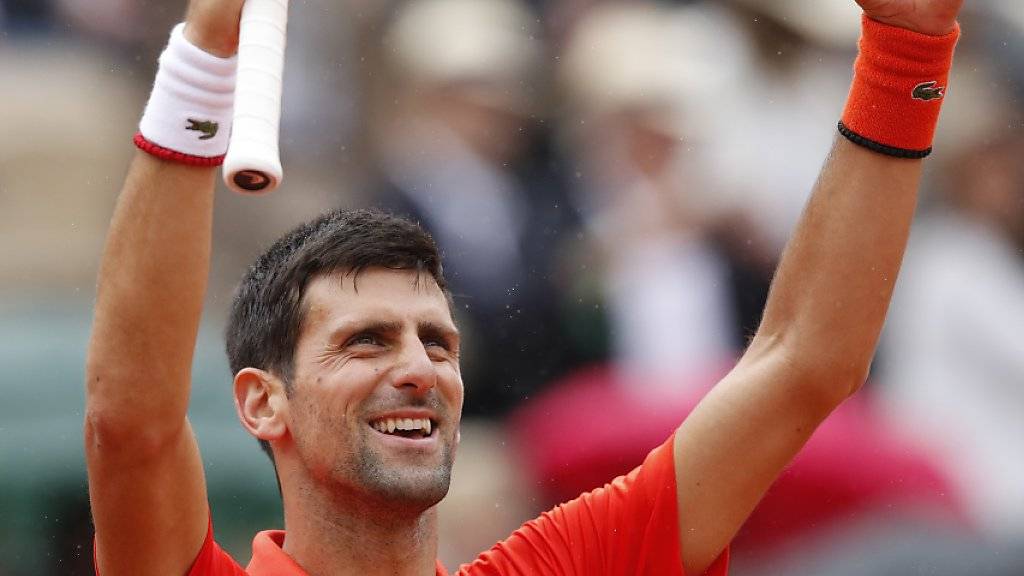 Novak Djokovic leistet bislang in Paris Kurzarbeit