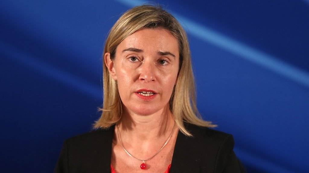 Die EU-Aussenbeauftragte Federica Mogherini hat an der Geberkonferenz für die Zentralafrikanische Republik weitreichende Unterstützung in Aussicht gestellt. (Archivbild)