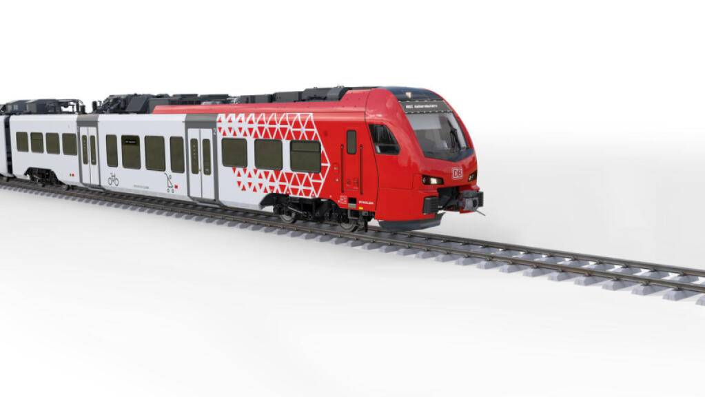 Der Zug des Typs «Flirt Akku» soll ab Ende 2025 die aktuell eingesetzten Dieselzüge auf verschiedenen Strecken in Deutschland ersetzen. (Bild: Stadler)