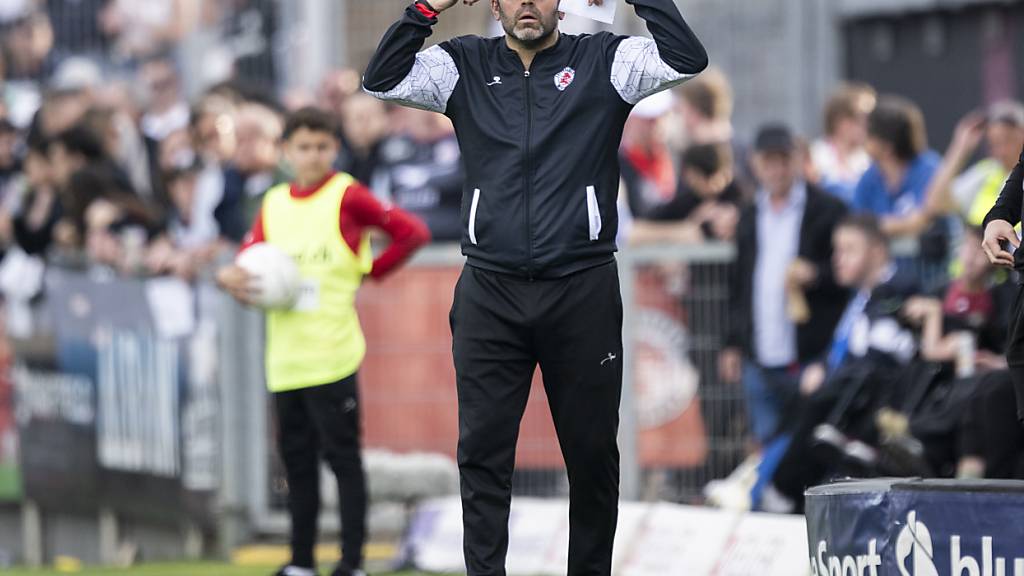 «MIt Köpfchen sollt ihr spielen»: Winterthur-Trainer Uli Forte im Spiel gegen den FCZ