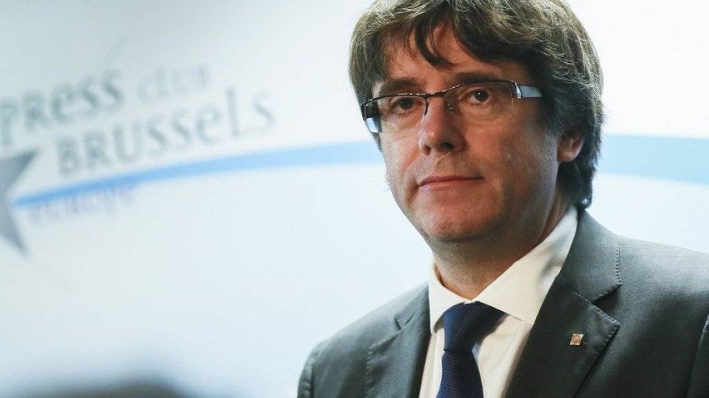 Er hat sich der belgischen Polizei gestellt: Kataloniens abgesetzter Regierungschef Carles Puigdemont. (Archiv)