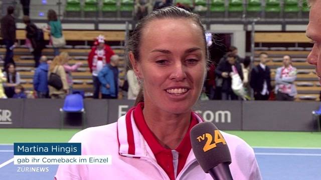 Hingis' Comeback im Einzel