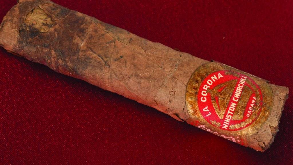 Hat für mehr als 12'000 Dollar den Besitzer gewechselt: Eine halbgerauchte Zigarre des langjährigen britischen Premierministers Winston Churchill.