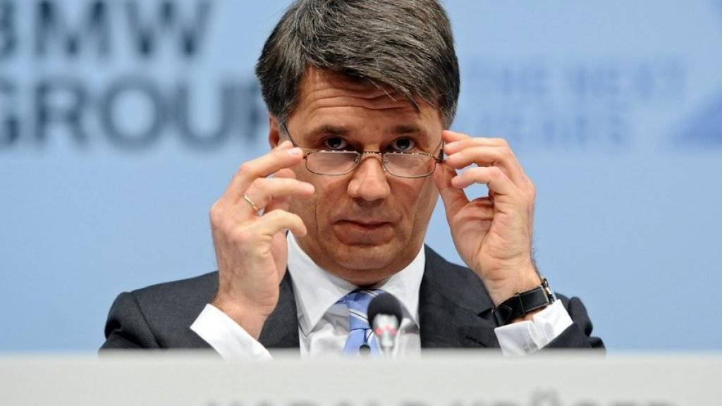 Tritt bei seiner Strategie nicht auf das Gaspedal: BMW-Chef Harald Krüger an der Bilanzmedienkonferenz.