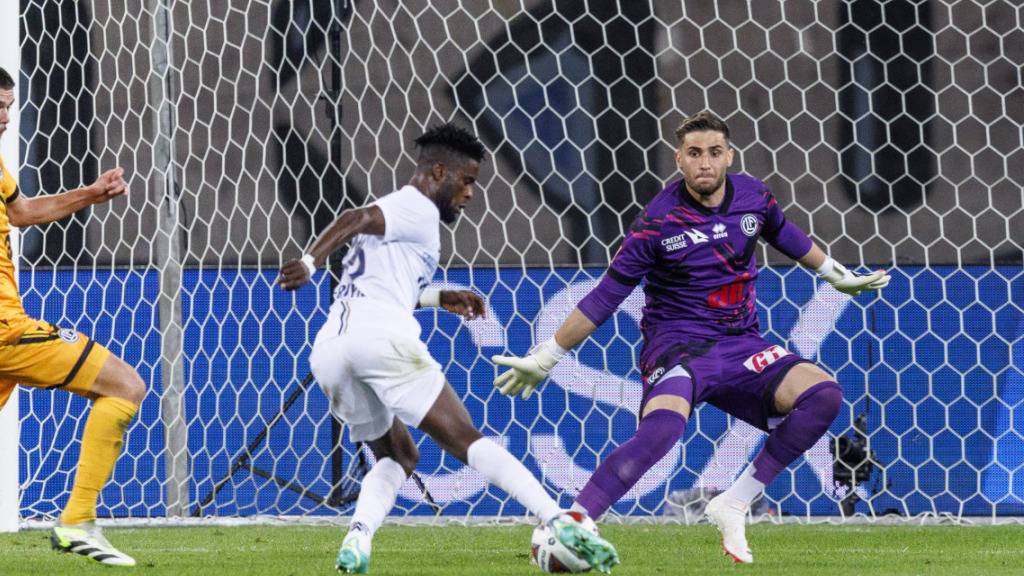 Daniel Afriyie setzt zu seinem ersten Super-League-Treffer an - wenig später ist der Ghanaer ein zweites Mal erfolgreich