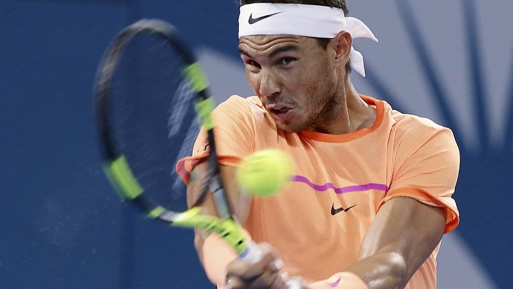 Rafael Nadal braucht vor dem Australian Open Spielpraxis