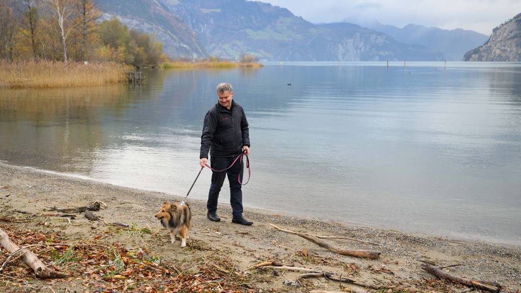Georg Simmen Uri FDP mit Hund