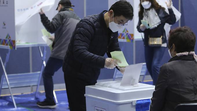 Südkoreas Regierungspartei bei Parlamentswahl auf Siegeskurs