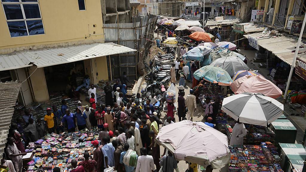 Markt in der Stadt Kano. Foto: Sunday Alamba/AP/dpa