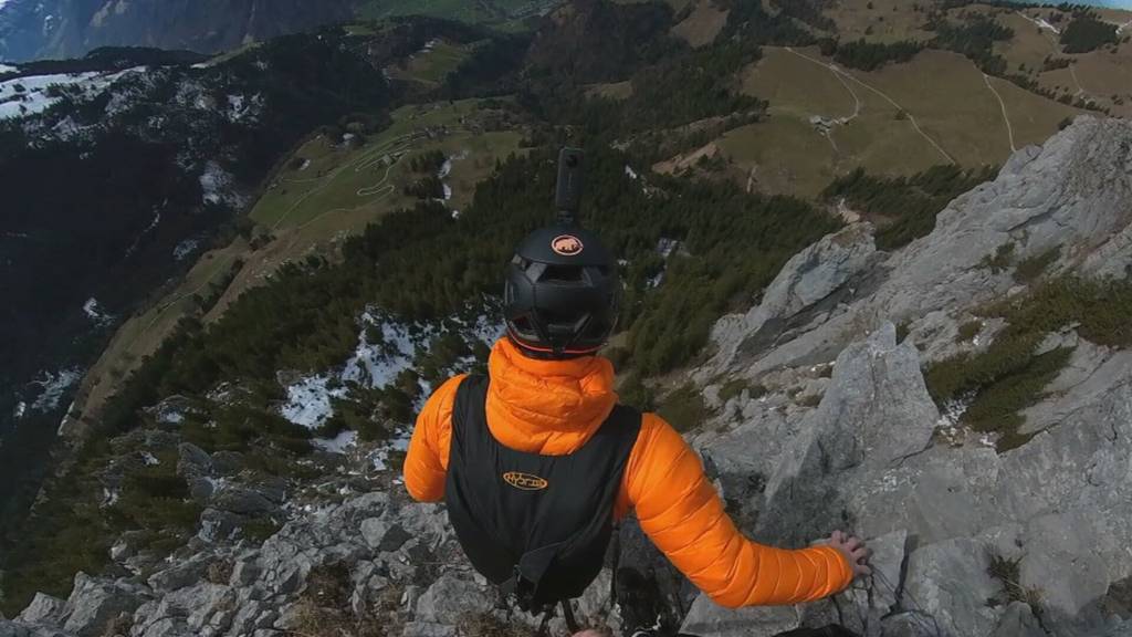 Unterwegs mit Basejumper-Duo in Nidwalden