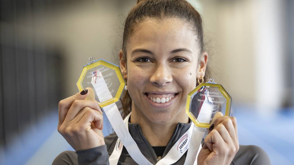 Die zweifache Europameisterin Melanie Hasler ist die grosse Hoffnungsträgerin im Schweizer Olympia-Bobteam in Cortina