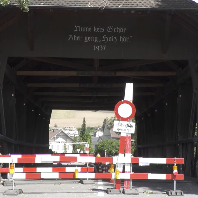 Die Tage der alten Holzbrücke in Steffisburg sind gezählt