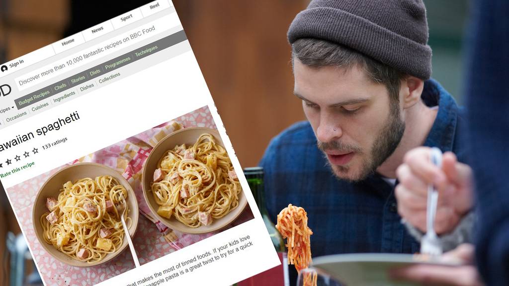 «Spaghetti Hawaii»: Die Rezeptidee von «BBC» ist aussergewöhnlich.