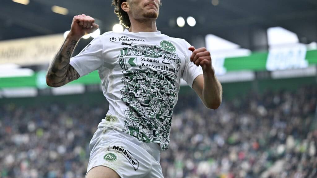 St. Gallens Hugo Vandermersch schoss gegen Zürich das entscheidende 3:1