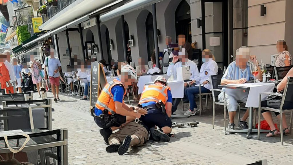 Verhaftung bewaffneter Mann Luzern