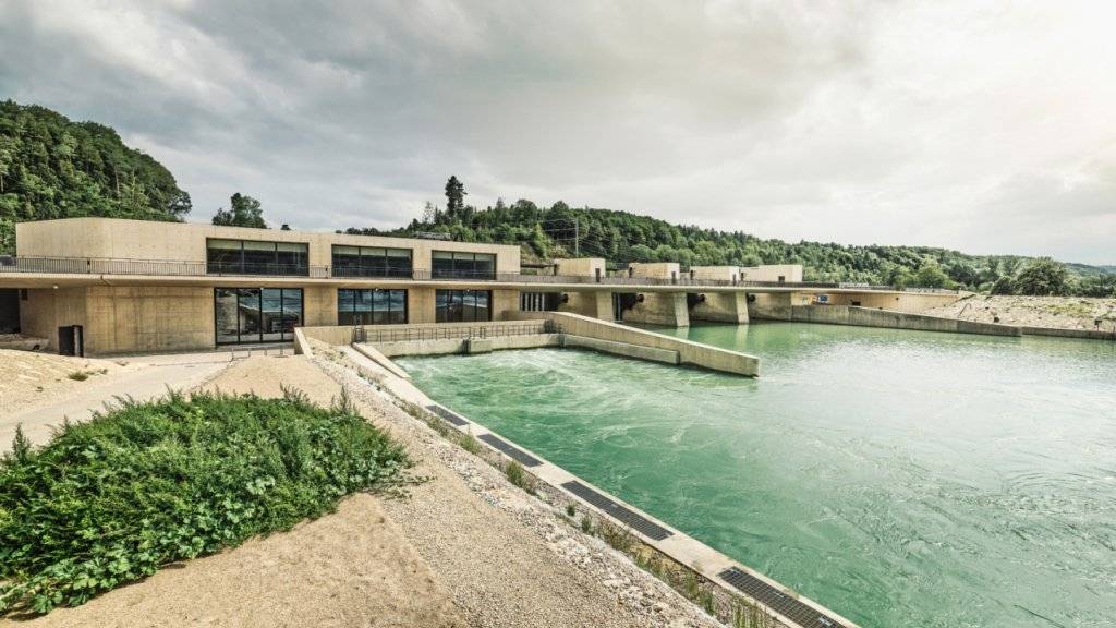 Das neue Wasserkraftwerk Hagneck ist einem Architekturwettbewerb entsprungen.