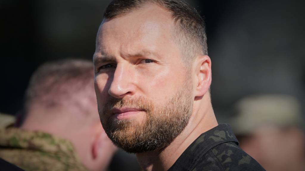 ARCHIV - Der vor kurzem neu ernannte Verteidigungsminister der Ukraine, Jewhenij Chmara. Foto: Efrem Lukatsky/AP/dpa/Archivbild