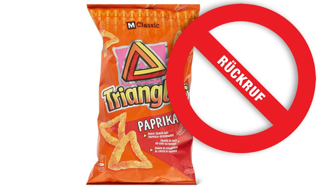 Migros ruft die «Paprika Triangles» zurück