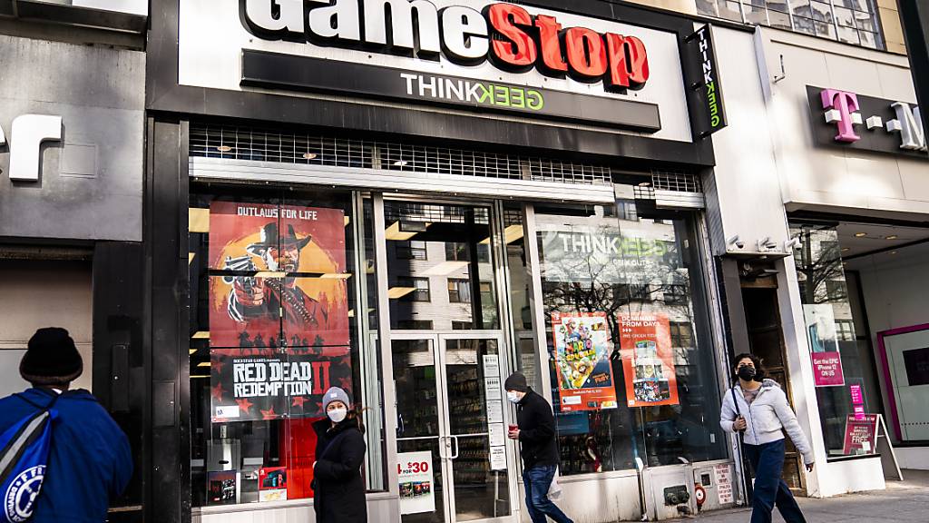 Die Aktien von GameStop wurden in diesem Frühjahr wie wild auf der Plattform von Robinhood gehandelt. (Archivbild)