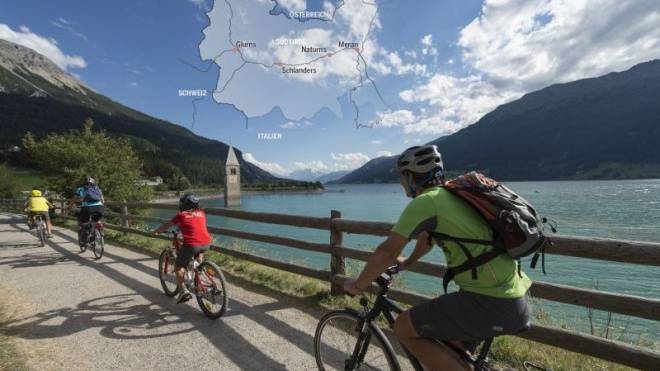 reschen nach meran fahrrad