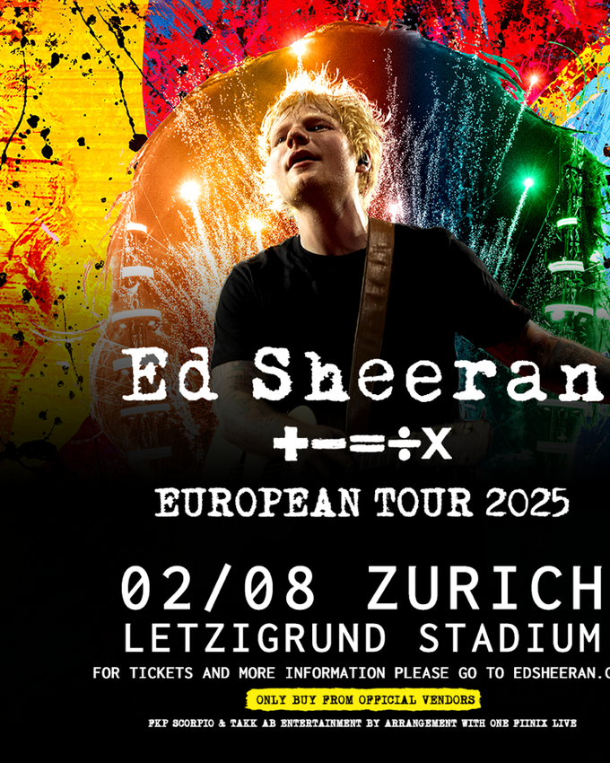 Superstar in Zürich Ed Sheeran spielt 2025 Konzert im Stadion