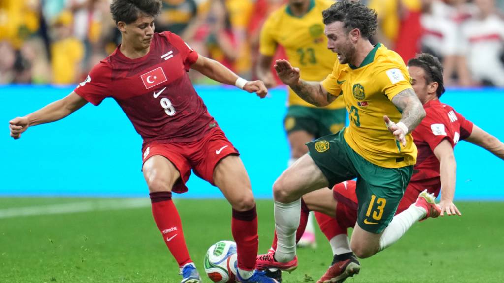 Der türkische Jungstar Arda Güler konnte sich gegen Australien nicht wirklich entfalten
