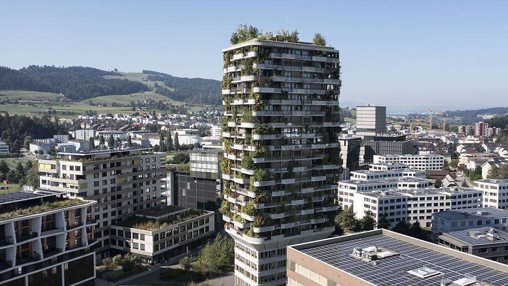 Blick auf den Rischer Ortsteil Rotkreuz ZG. (Archivaufnahme)