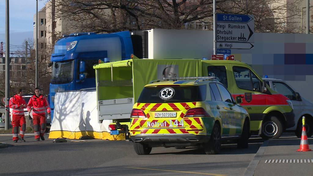 Winterthur: Frau bei Unfall mit Lastwagen tödlich verletzt