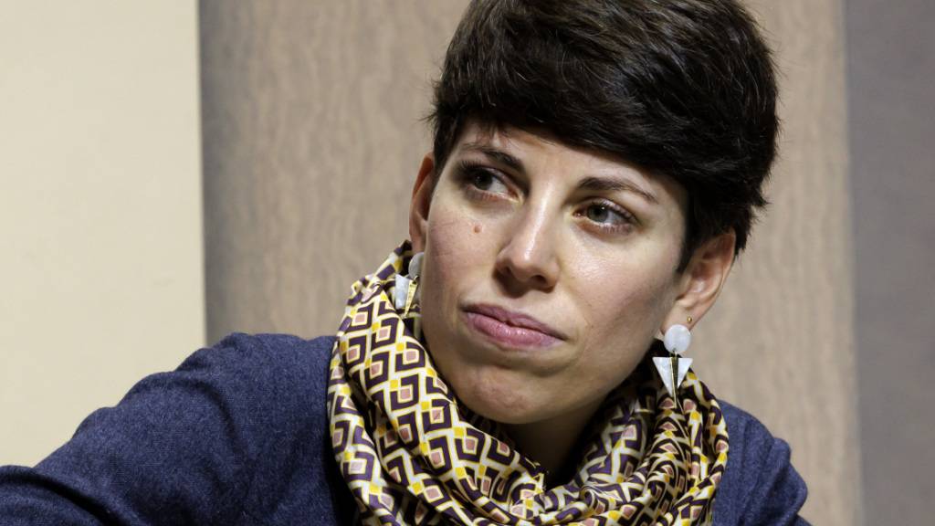 Lisa Mazzone bei einem Auftritt in Lausanne im Oktober. (Archivbild)