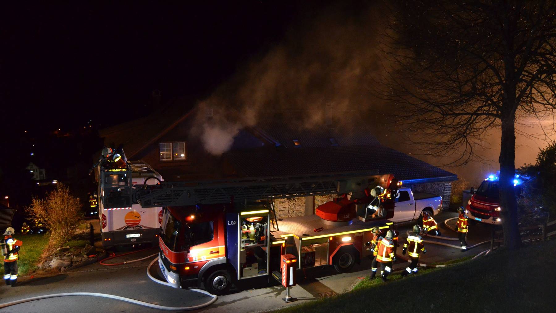 Die Feuerwehr Teufen-Bühler-Gais war beim Brand in Gais im Einsatz.