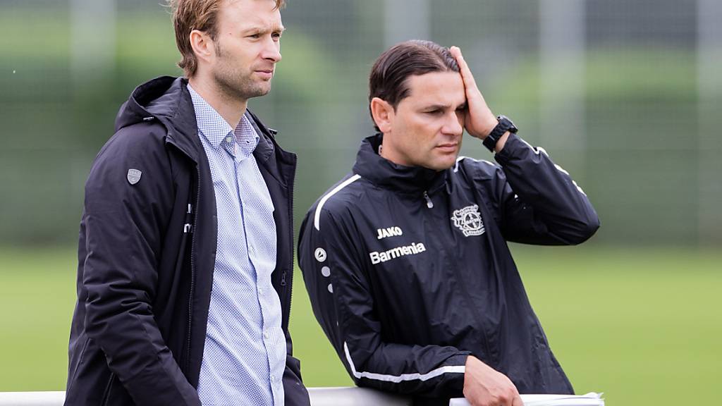 Guter Einstand des Luzerners: Gerardo Seoane mit Sportdirektor Simon Rolfes