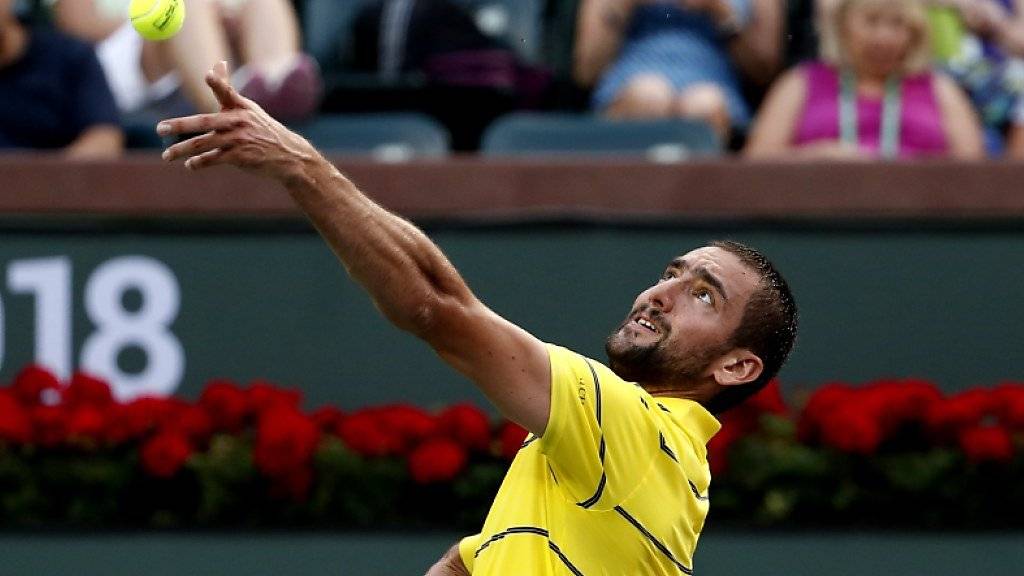 Für den Australian-Open-Finalisten Marin Cilic ist das Turnier in Indian Wells bereits beendet
