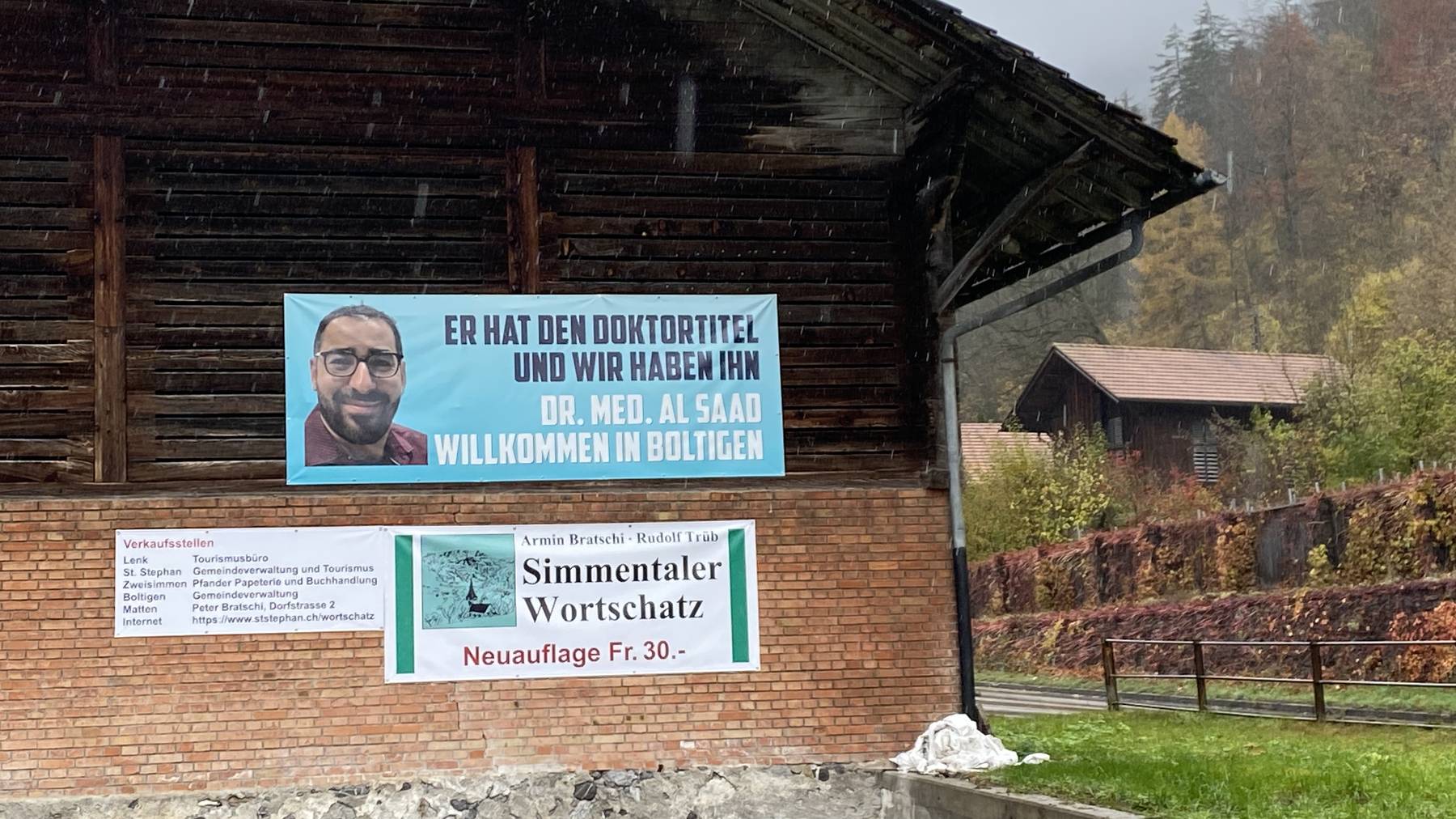 So wurde der neue Hausarzt in Boltigen willkommen geheissen.